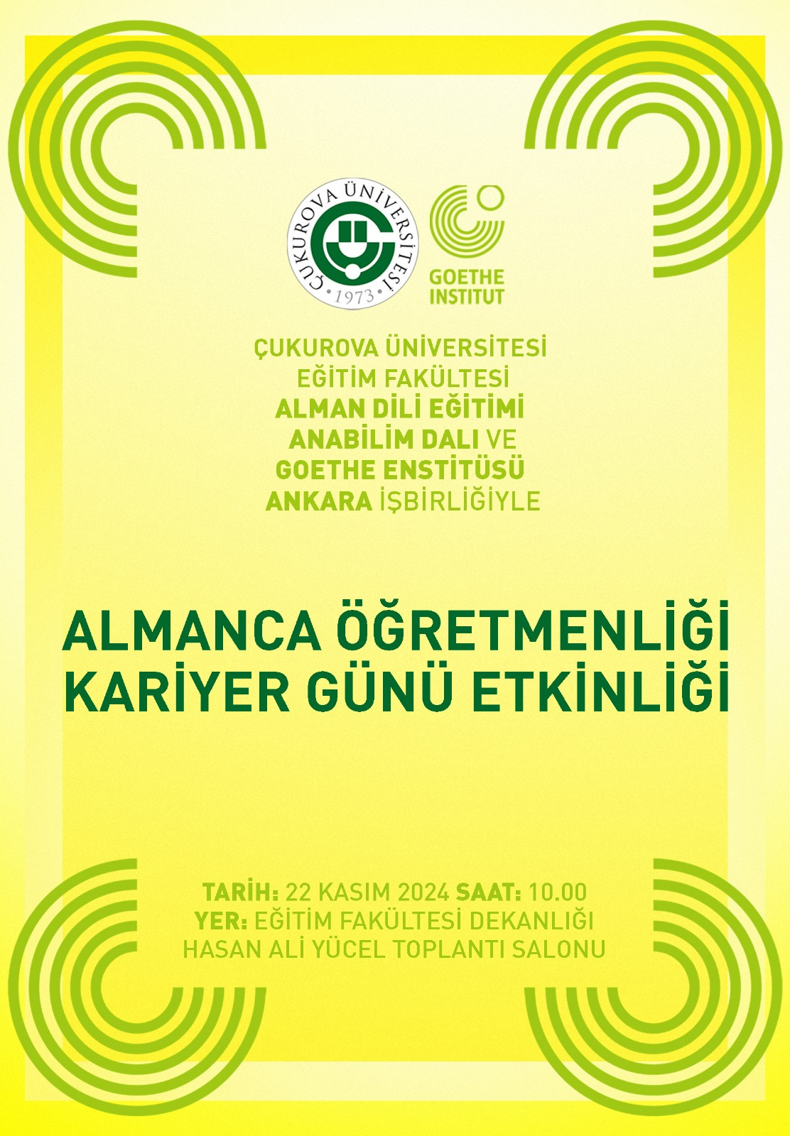 Almanca Öğretmenliği Kariyer Günü Etkinlinliği